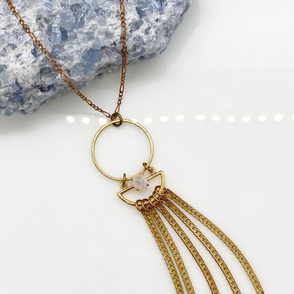 NEW Anthropologie x Hailey Gerrits Elm Pendant Necklace - Picture 6 of 12